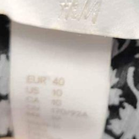 H&M long sheer blouse with a drop waist and ruffles. Size s but fits xl! - Picture 4 of 5